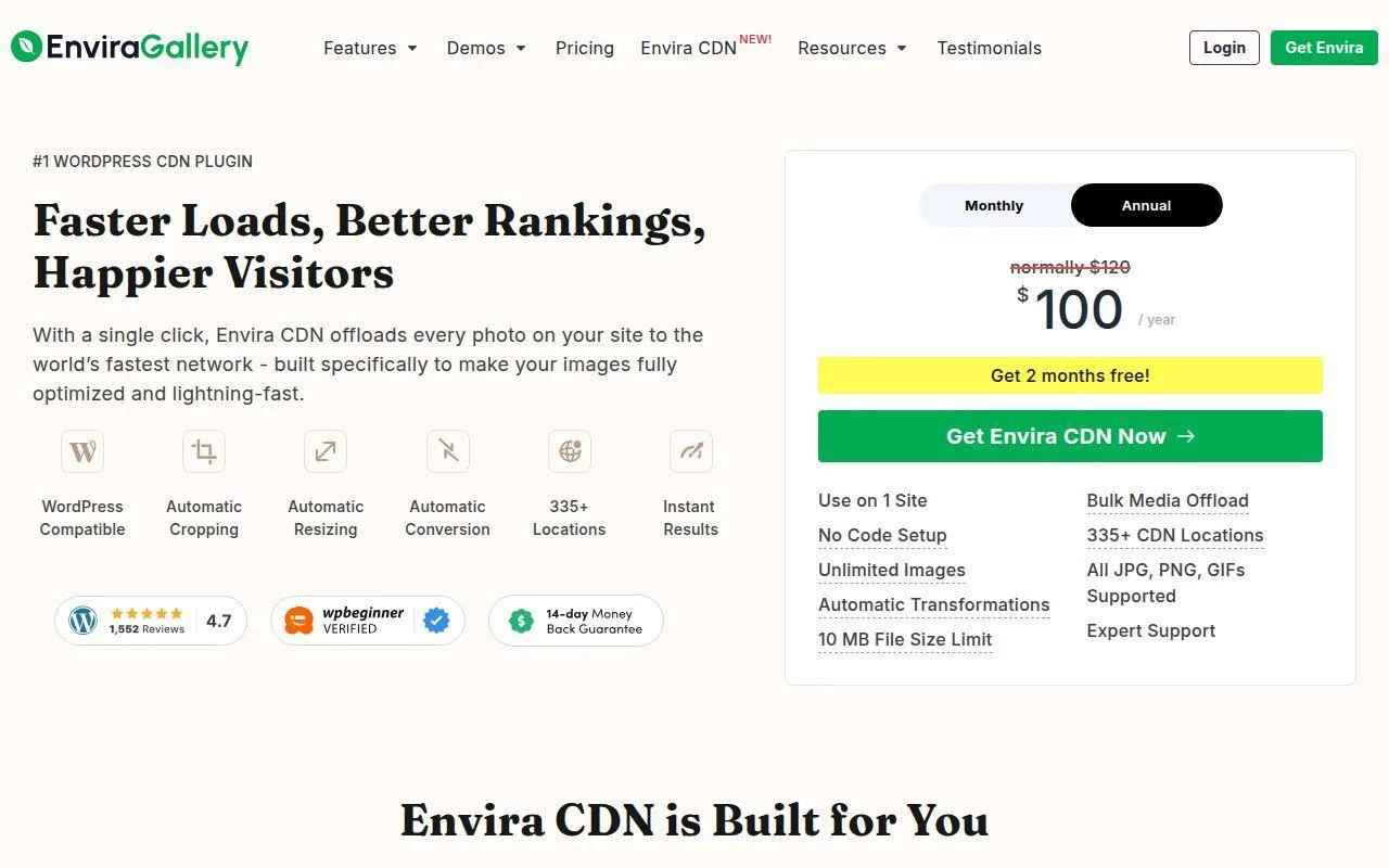 15 Best Free CDN for WordPress for Speed and Security 16 12. Envira CDN
