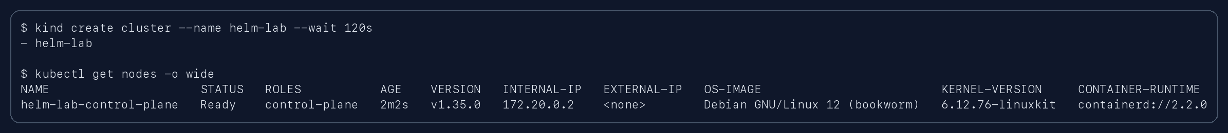 screenshot 1 cluster