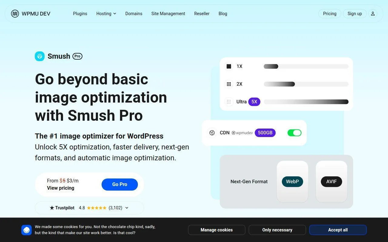 15 Best Free CDN for WordPress for Speed and Security 13 10. Smush Pro