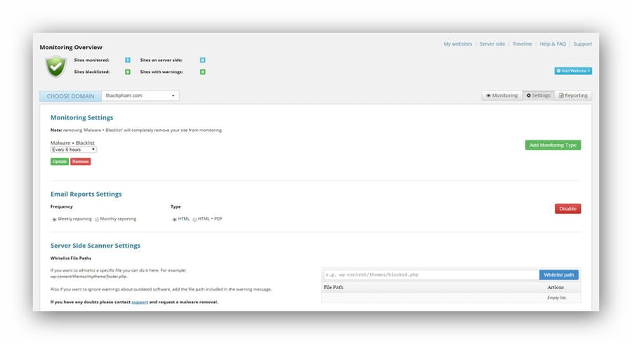 sucuri settings 1