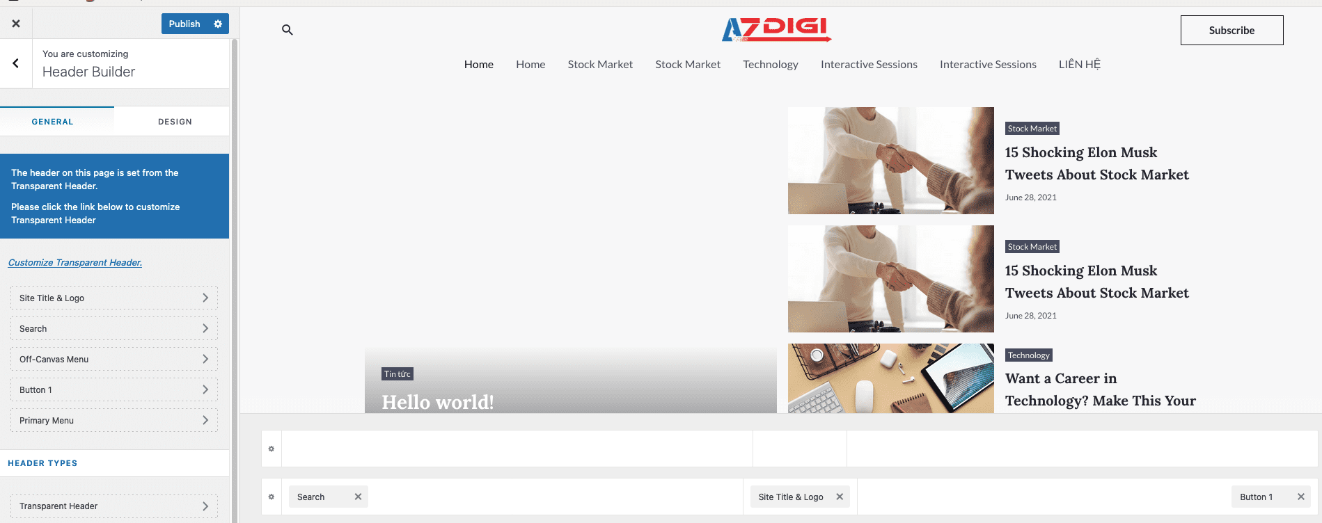 Xây dựng một website Tin tức với Astra Theme 21 CleanShot 2022 04 06 at 21.30.10