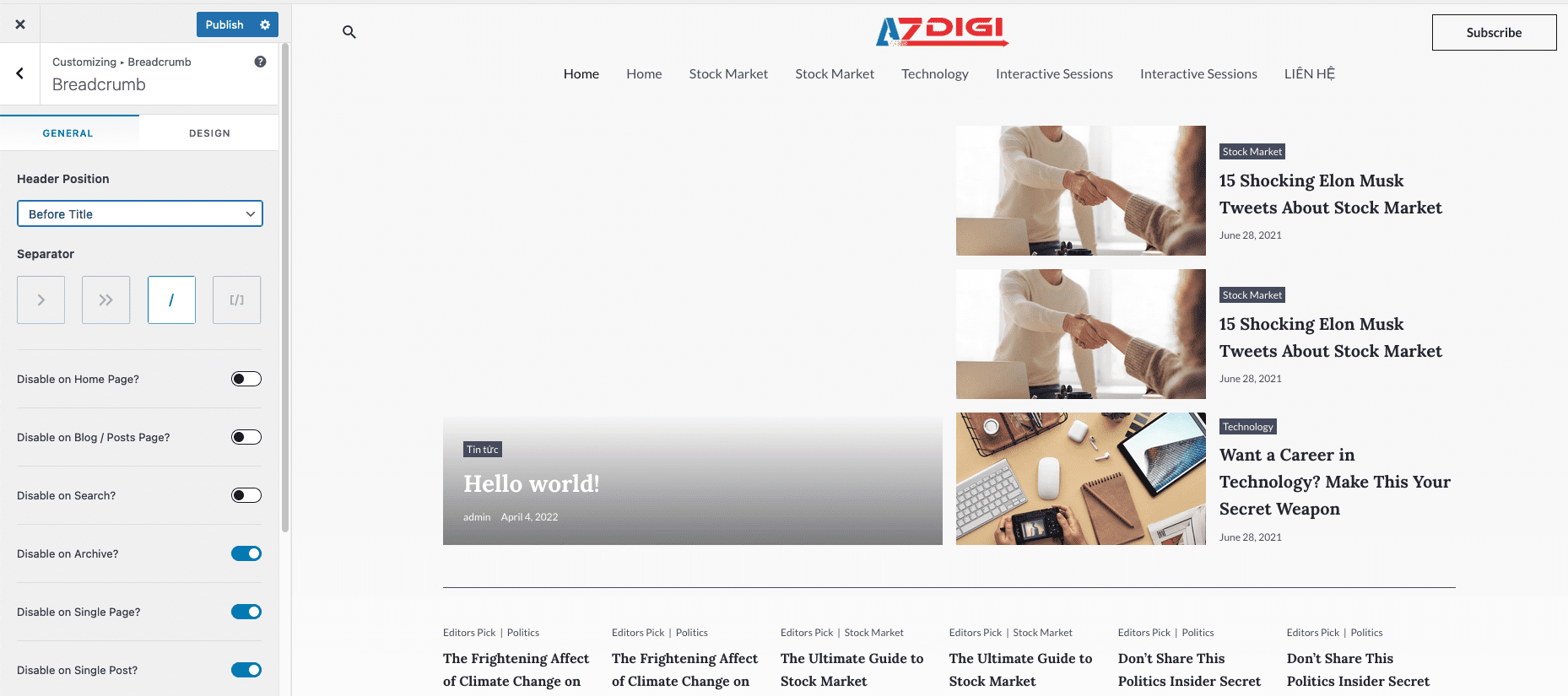 Xây dựng một website Tin tức với Astra Theme 22 CleanShot 2022 04 06 at 21.57.11