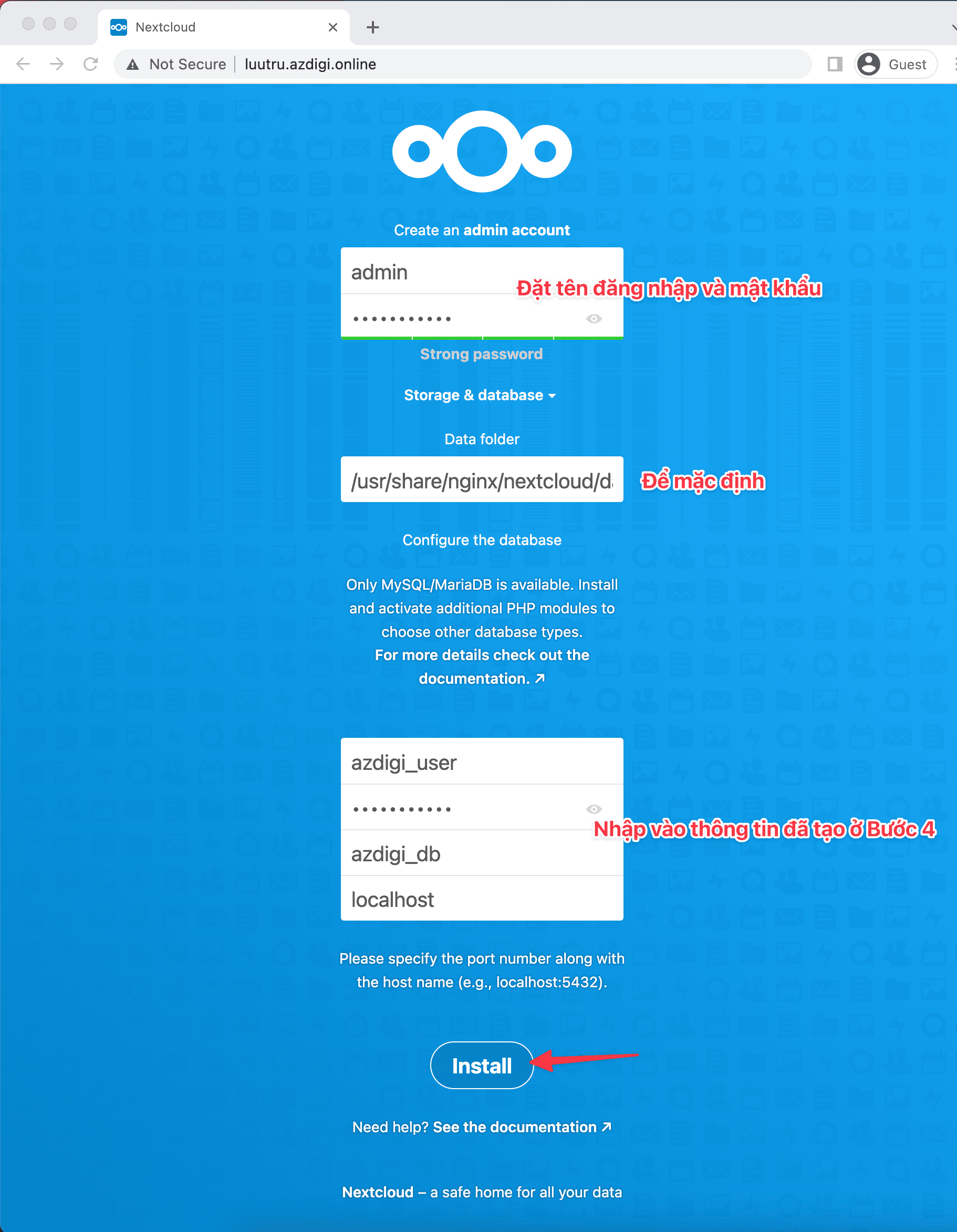 Cài đặt NextCloud trên Ubuntu 20.04 với NGINX 8 CleanShot 2022 04 10 at