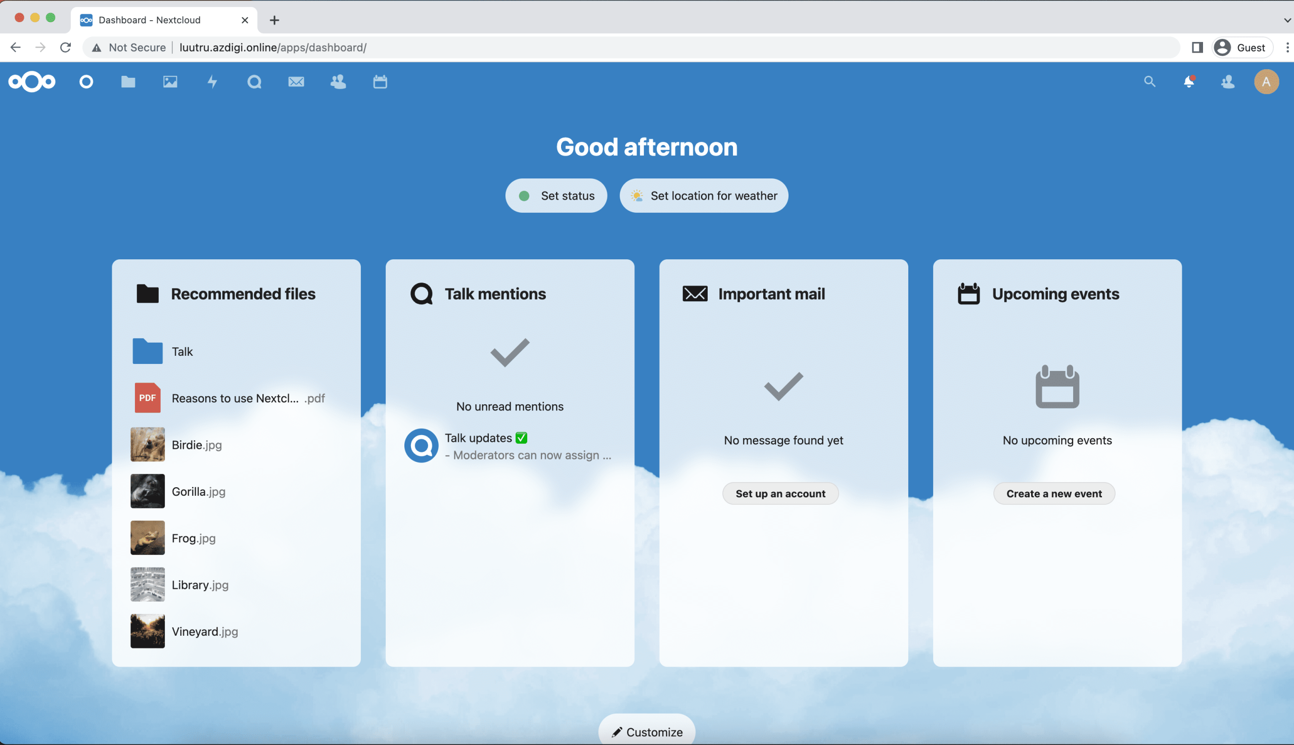 Cài đặt NextCloud trên Ubuntu 20.04 với NGINX 10 CleanShot 2022 04 10 at 12.57.53@2x scaled