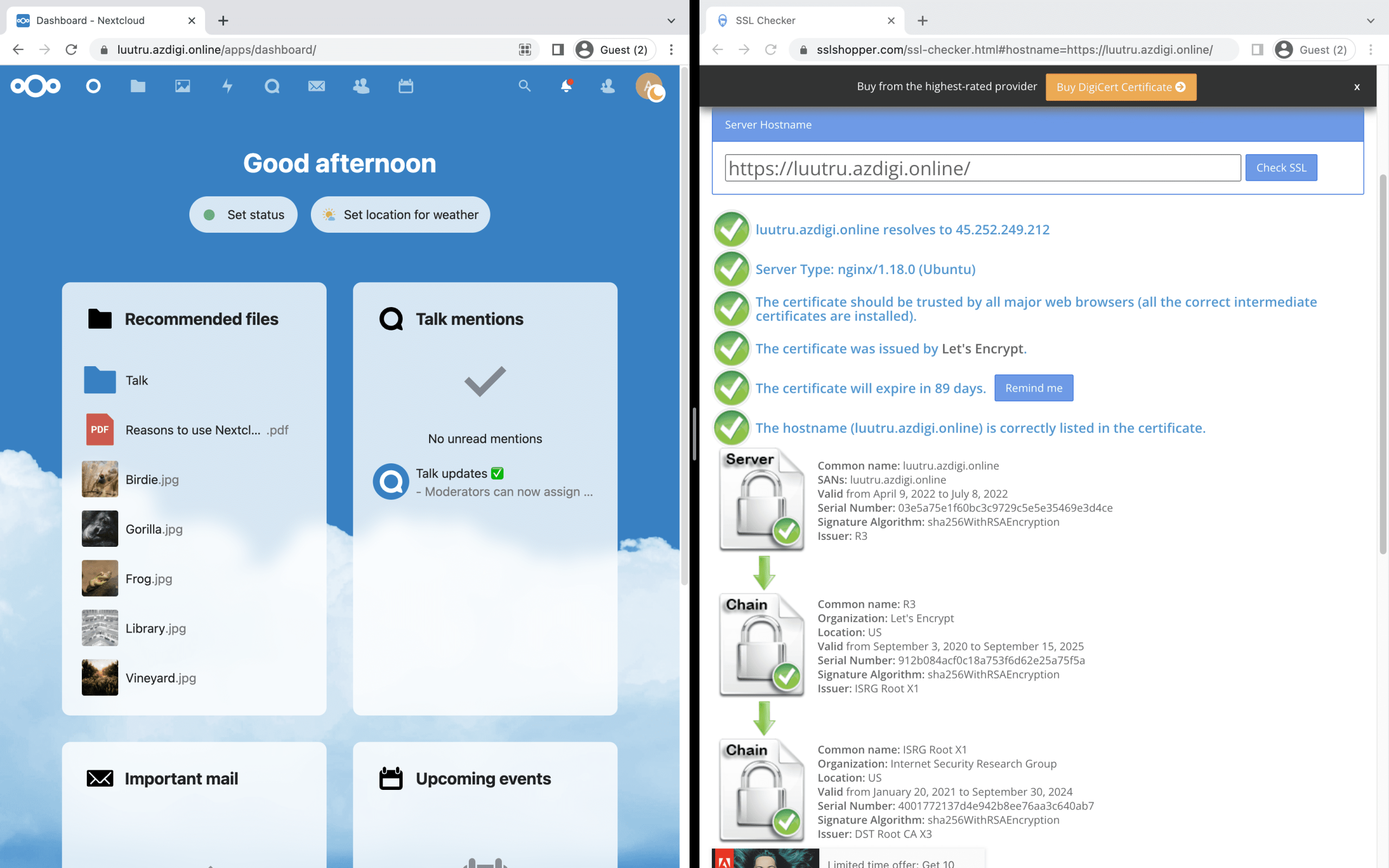 Cài đặt NextCloud trên Ubuntu 20.04 với NGINX 21 CleanShot 2022 04 10 at 13.20.24@2x scaled