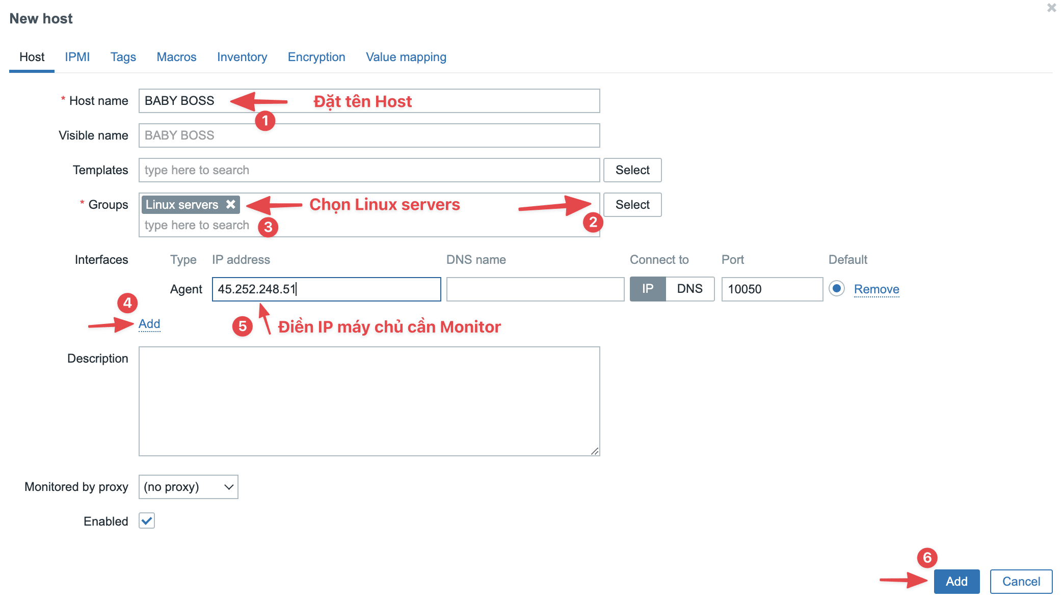 Thiếp lập giám sát máy chủ với Zabbix Server 3 Thiếp lập giám sát máy chủ với Zabbix Server
