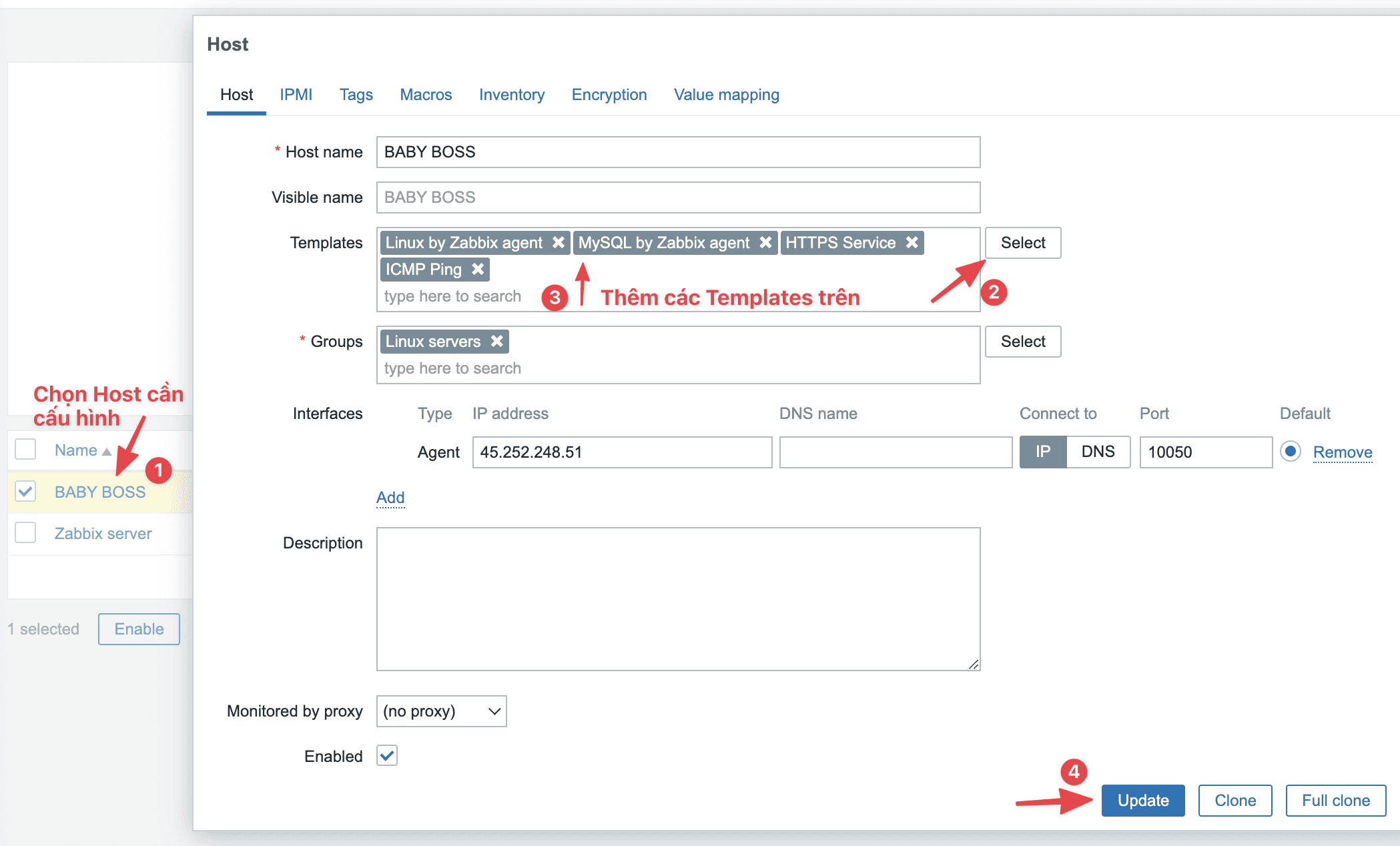 Thiếp lập giám sát máy chủ với Zabbix Server 4 Thiếp lập giám sát máy chủ với Zabbix Server