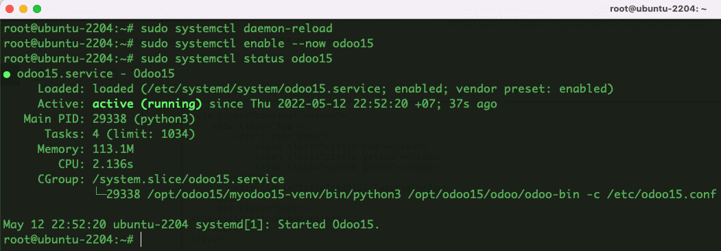 Hướng dẫn cài đặt Odoo 15 trên Ubuntu 22.04 8 Hướng dẫn cài đặt Odoo 15 trên Ubuntu 22.04