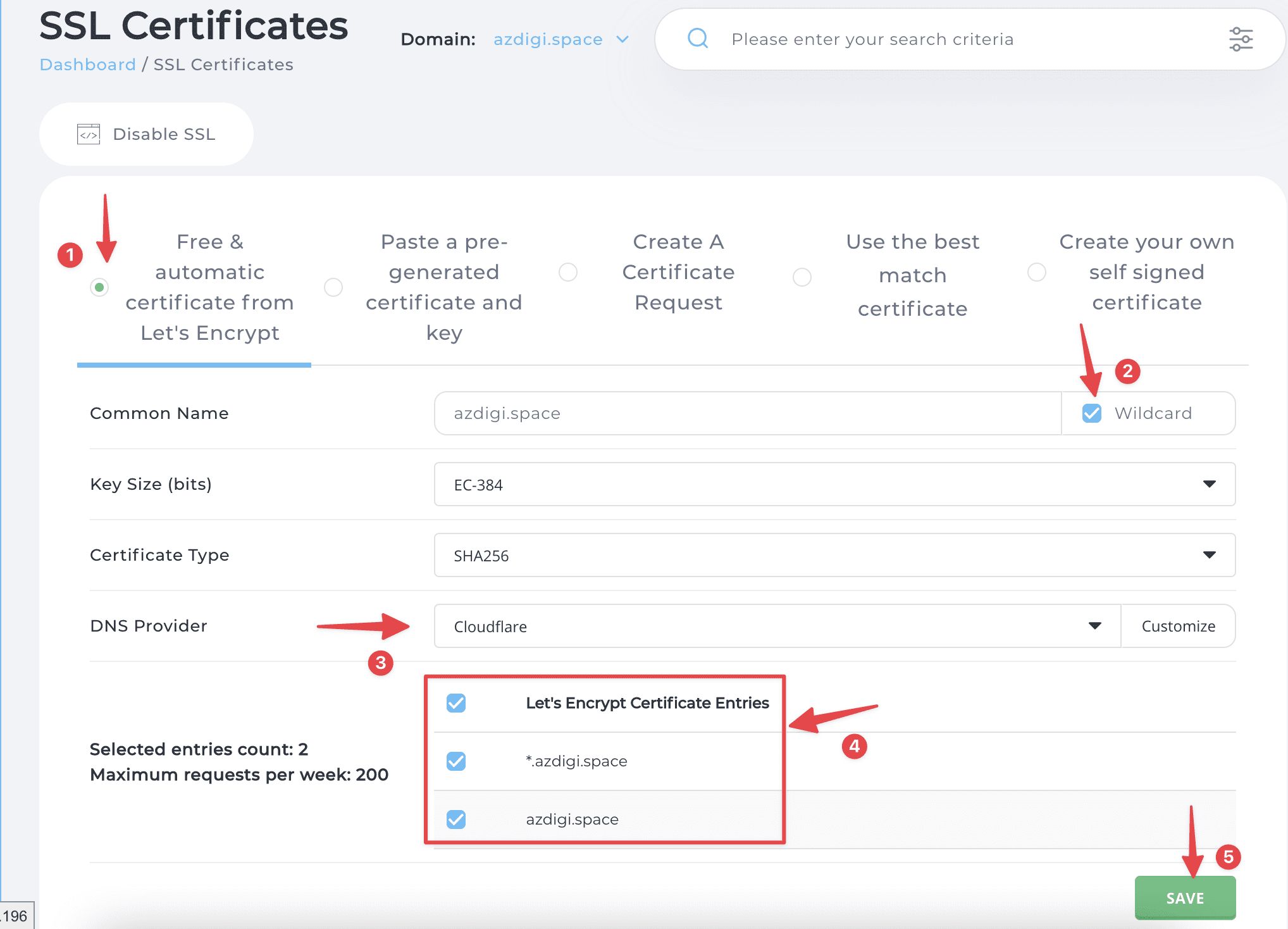 Hướng dẫn cài đặt Wildcard SSL Let’s Encrypt trên DirectAdmin 14 Hướng dẫn cài đặt Wildcard SSL Let's Encrypt trên DirectAdmin