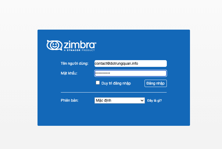 Hướng dẫn tạo tài khoản mail trên Zimbra Mail Server 17 CleanShot 2022 12 06 at 11.16.24