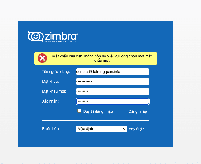 Hướng dẫn tạo tài khoản mail trên Zimbra Mail Server 18 CleanShot 2022 12 06 at 11.17.33