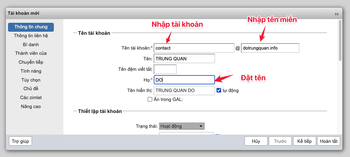 Hướng dẫn tạo tài khoản mail trên Zimbra Mail Server 4 CleanShot 2022 12 06 at 11.31.54