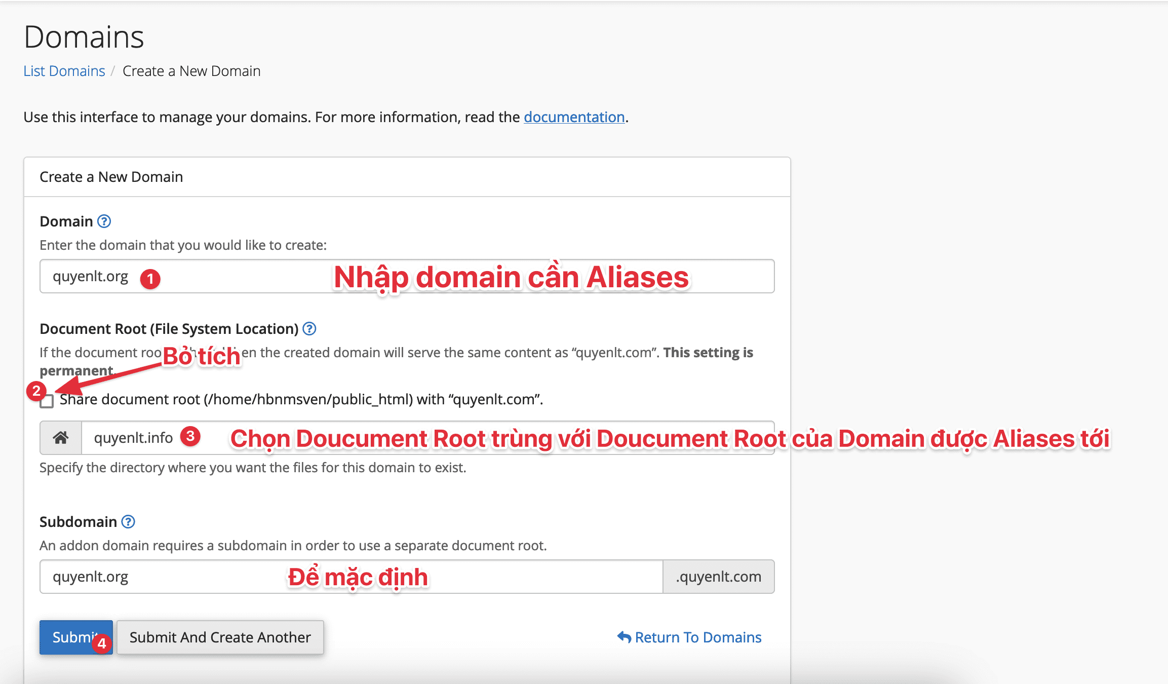 Hướng dẫn thêm Domain dạng Alias trên cPanel 5 CleanShot 2023 11 30 at