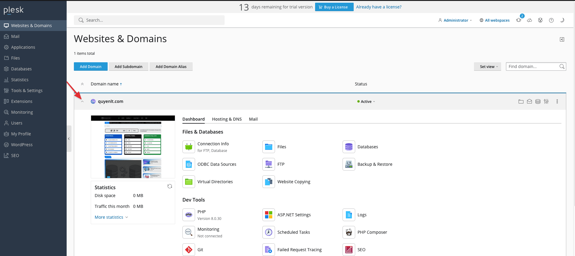 Hướng dẫn tạo User quản lý Website ở Plesk 6 CleanShot 2023 12 22 at 01.31.57