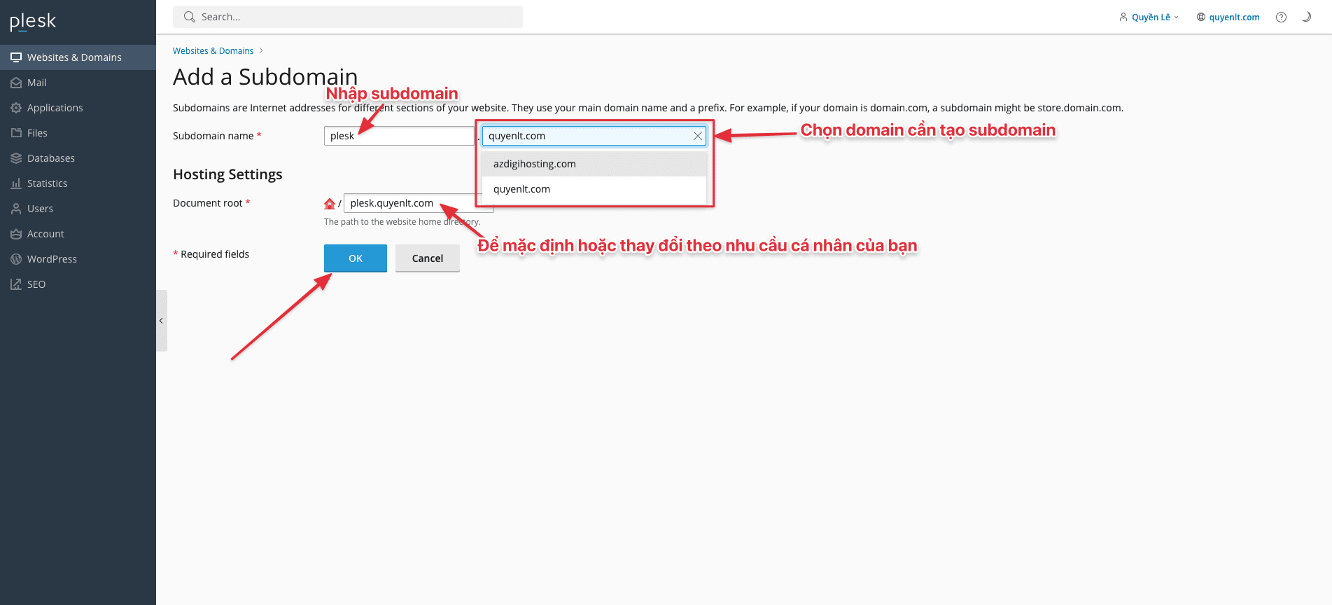 Hướng dẫn tạo SubDomain trên Plesk 4 CleanShot 2023 12 22 at 23.28.42