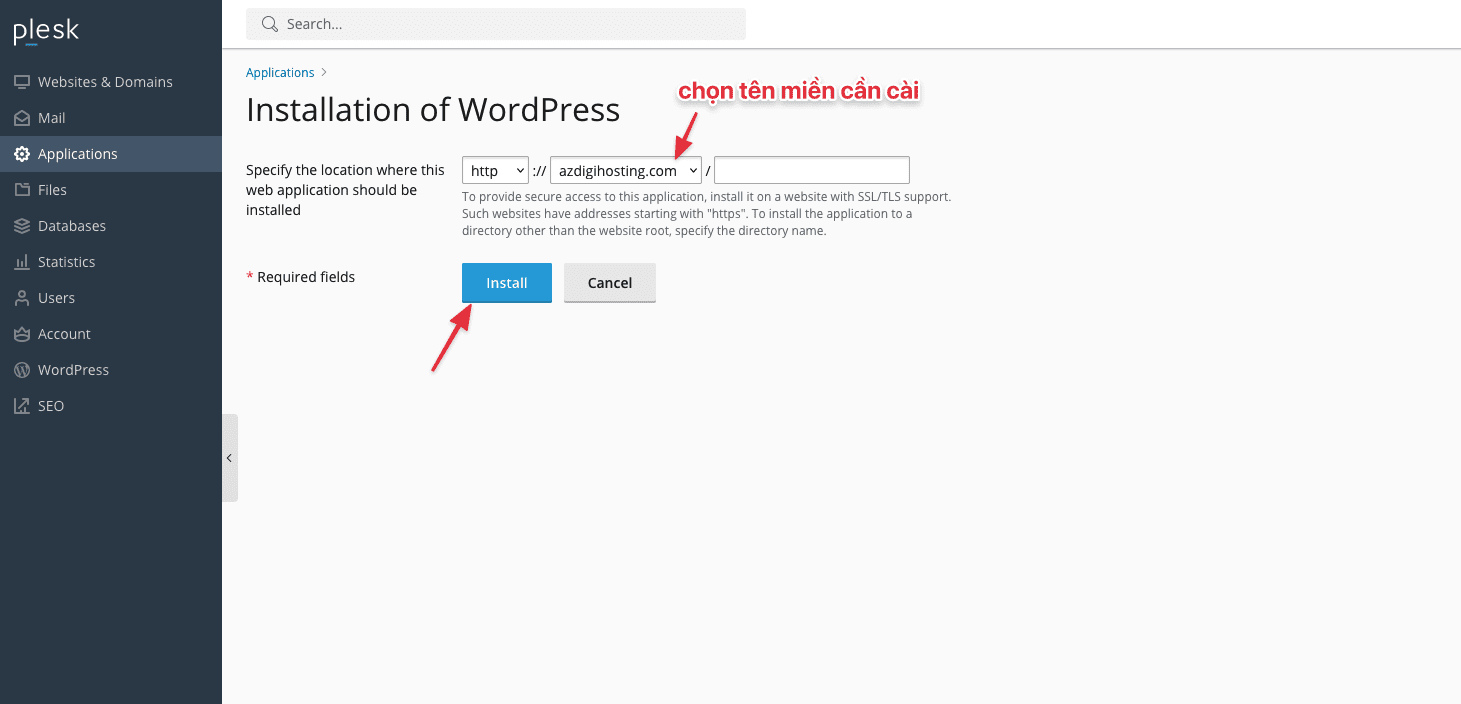 Hướng dẫn cài đặt WordPress trên Plesk 7 CleanShot 2023 12 23 at 02.49.09