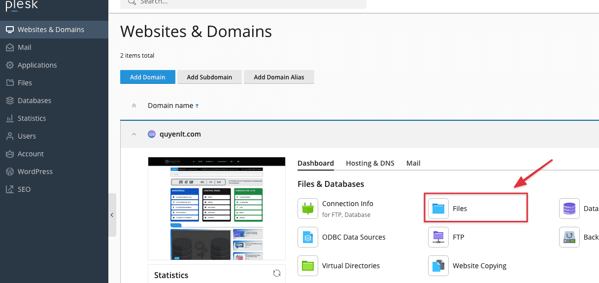 Hướng dẫn upload mã nguồn có sẵn lên Plesk 3 CleanShot 2023 12 24 at 12.24.27 edited