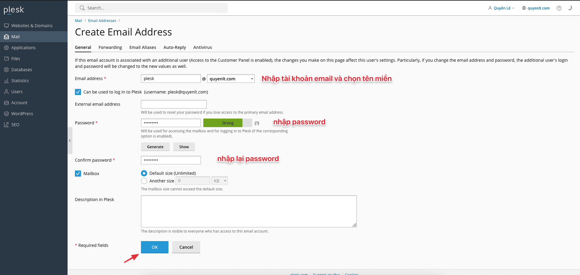 Hướng dẫn tạo và đăng nhập email trên Plesk 3 CleanShot 2023 12 24 at 15.01.03