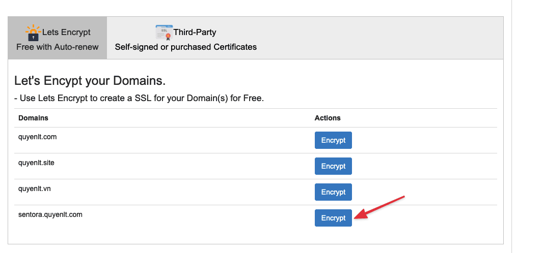 Hướng dẫn cài SSL Lets Encrypt trên Sentora 5 CleanShot 2023 12 30 at 18.41.40