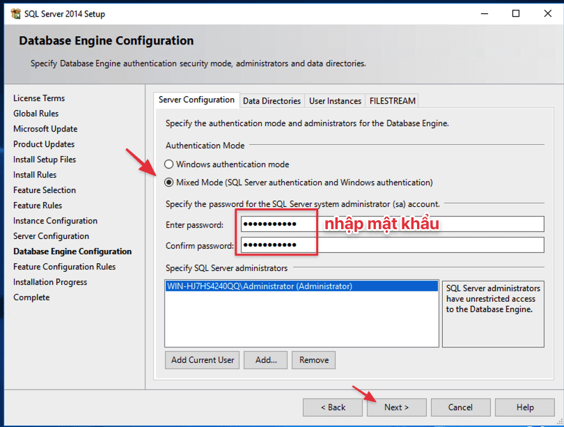 Hướng dẫn cài đặt SQL Server 2014 trên Windows Server 2016 12 CleanShot 2024 01 01 at 15.44.04