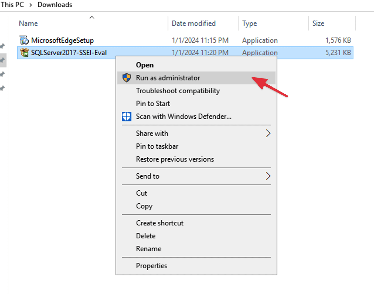Hướng dẫn cài đặt SQL Server 2017 trên Windows Server 2016 2 CleanShot 2024 01 02 at