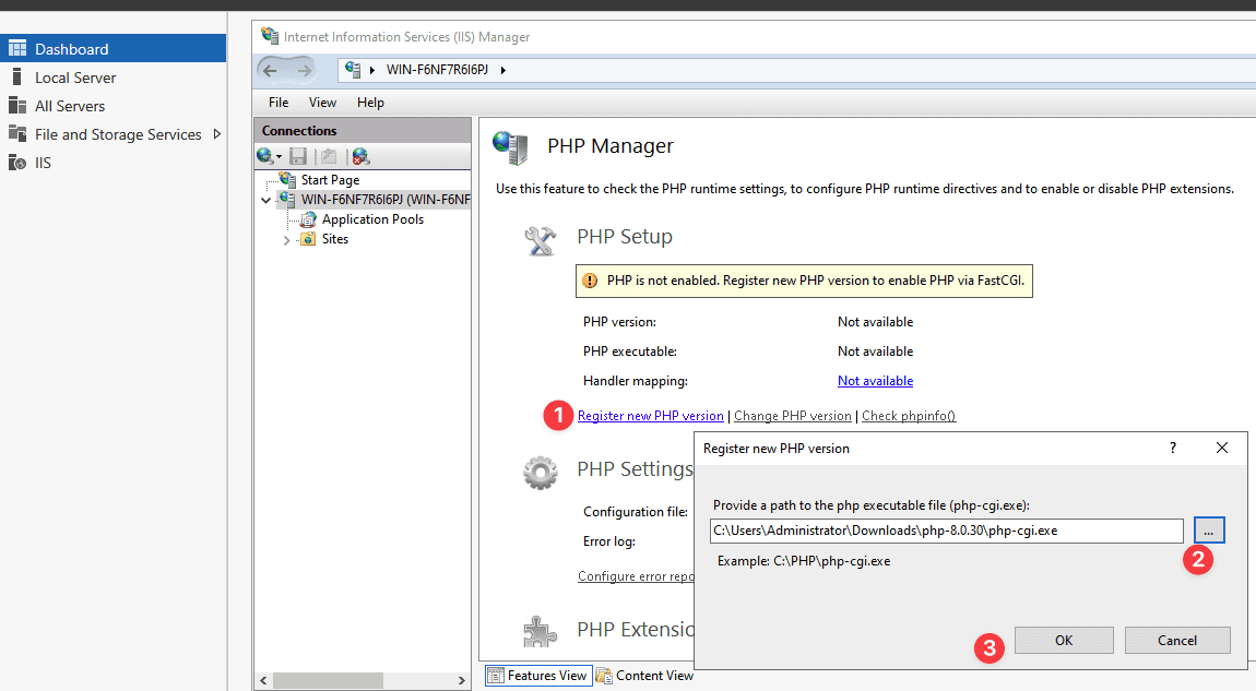 Hướng dẫn cài đặt WordPress trên IIS Window Server 21 CleanShot 2024 01 05 at 20.55.45