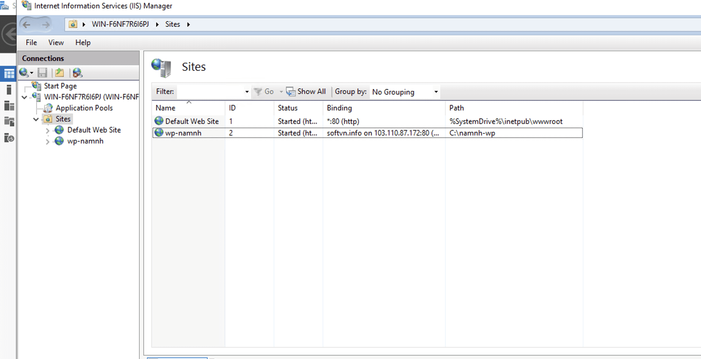 Hướng dẫn cài đặt WordPress trên IIS Window Server 41 CleanShot 2024 01 06 at