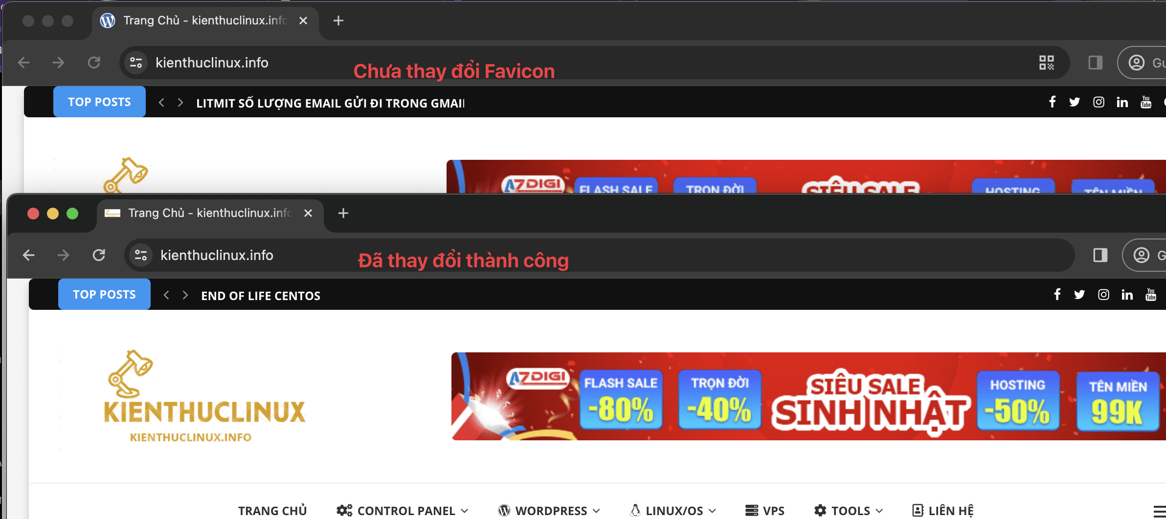 Khắc phục Favicon không hiện thị trên WordPress 13 CleanShot 2024 01 11 at