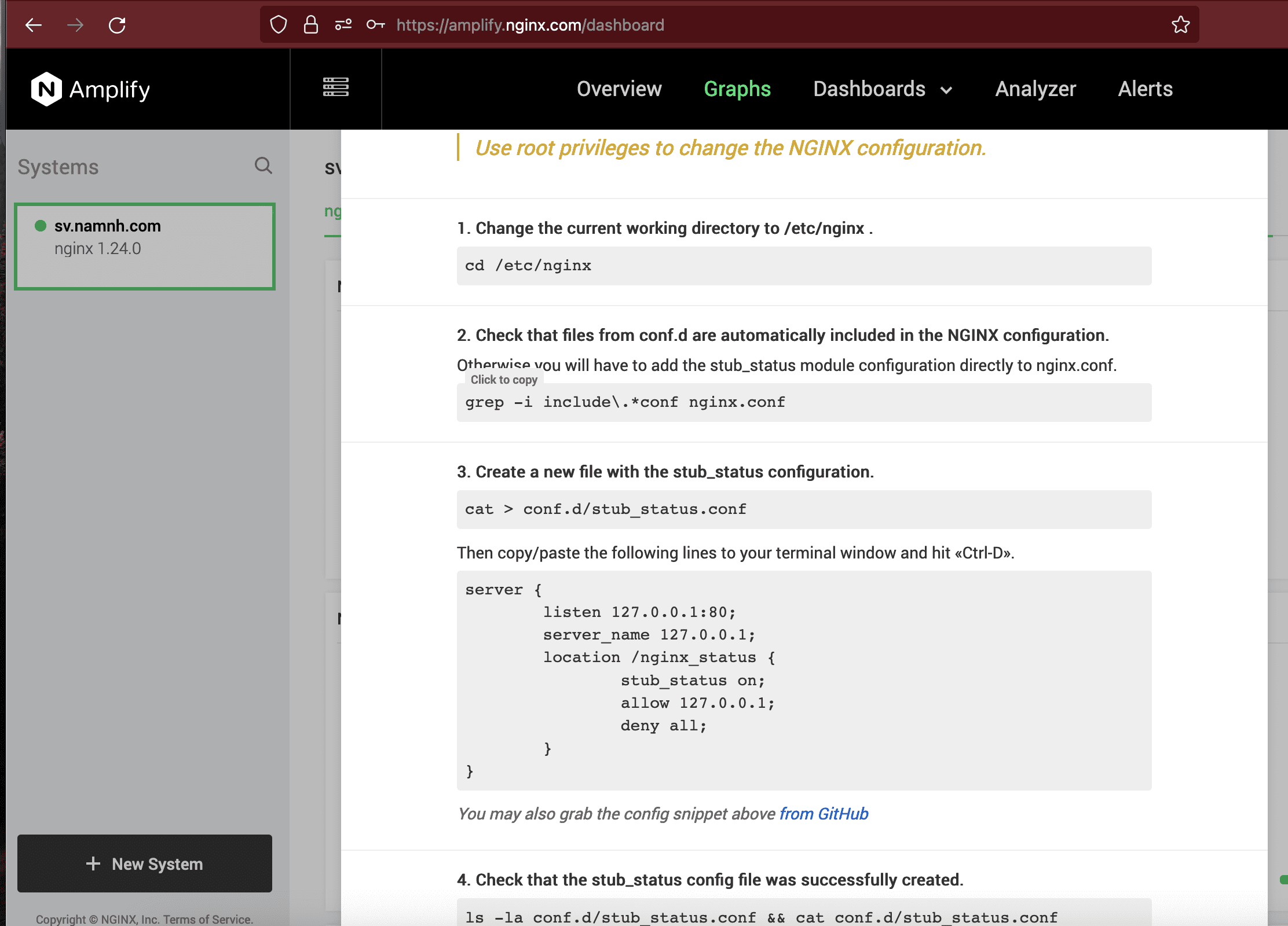 Cài đặt Monitoring Nginx Amplify trên aaPanel 7 CleanShot 2024 01 29 at