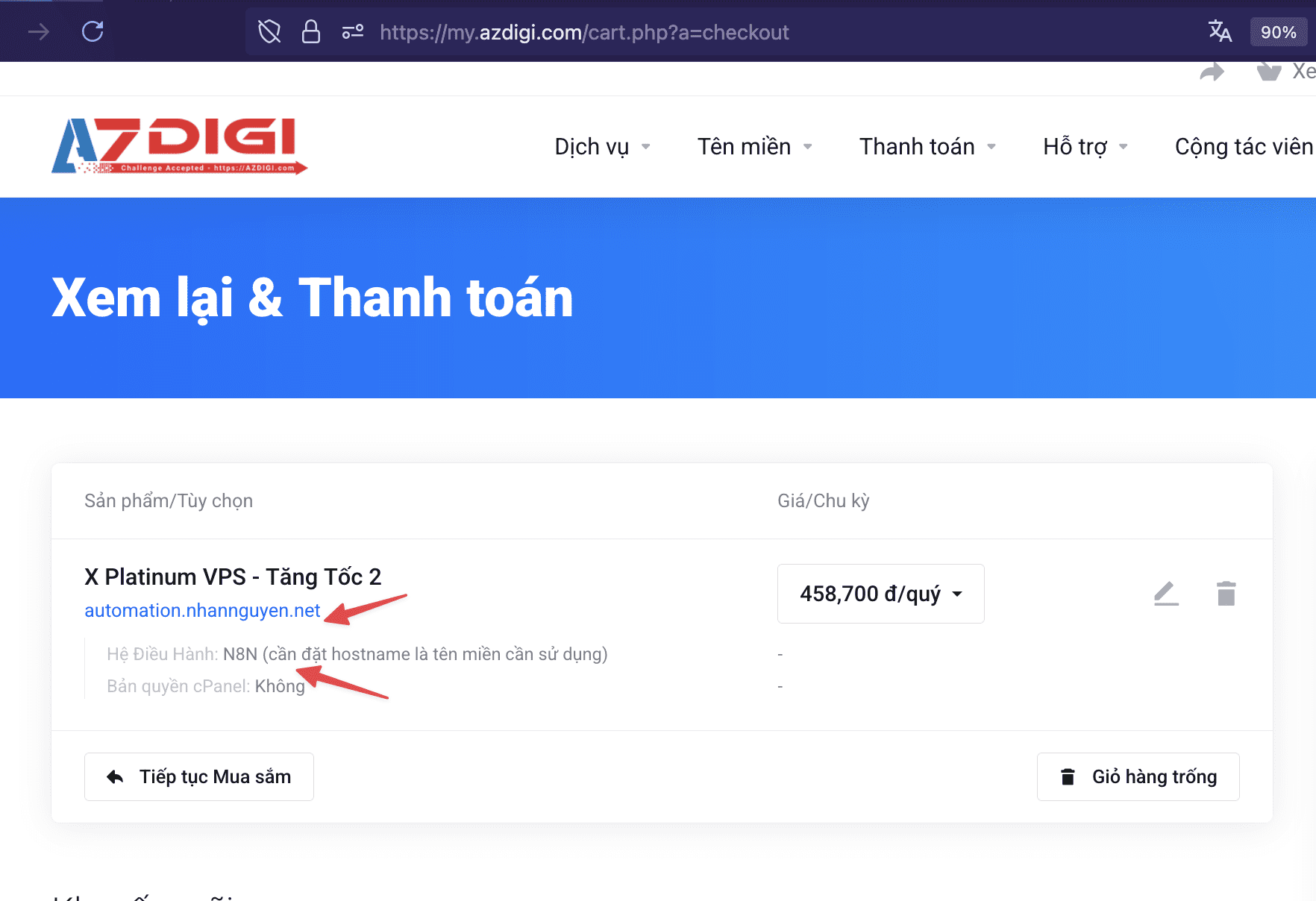 Cài đặt n8n tự động tại VPS AZDIGI 4 Hướng dẫn triển khai nhanh N8N trên VPS Ubuntu 24.04
