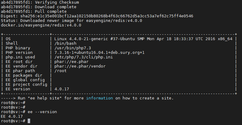 Hướng Dẫn Cài đặt EasyEngine lên máy chủ Ubuntu 4 EE 3
