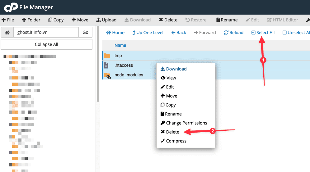Hướng dẫn cài Ghost CMS trên hosting cPanel 15 Hướng dẫn cài Ghost CMS trên hosting cPanel
