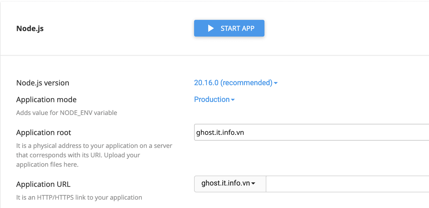 Hướng dẫn cài Ghost CMS trên hosting cPanel 20 Hướng dẫn cài Ghost CMS trên hosting cPanel