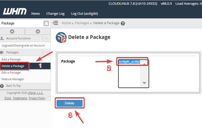 Hướng dẫn tạo Package trên gói Reseller Hosting 6 Package 5