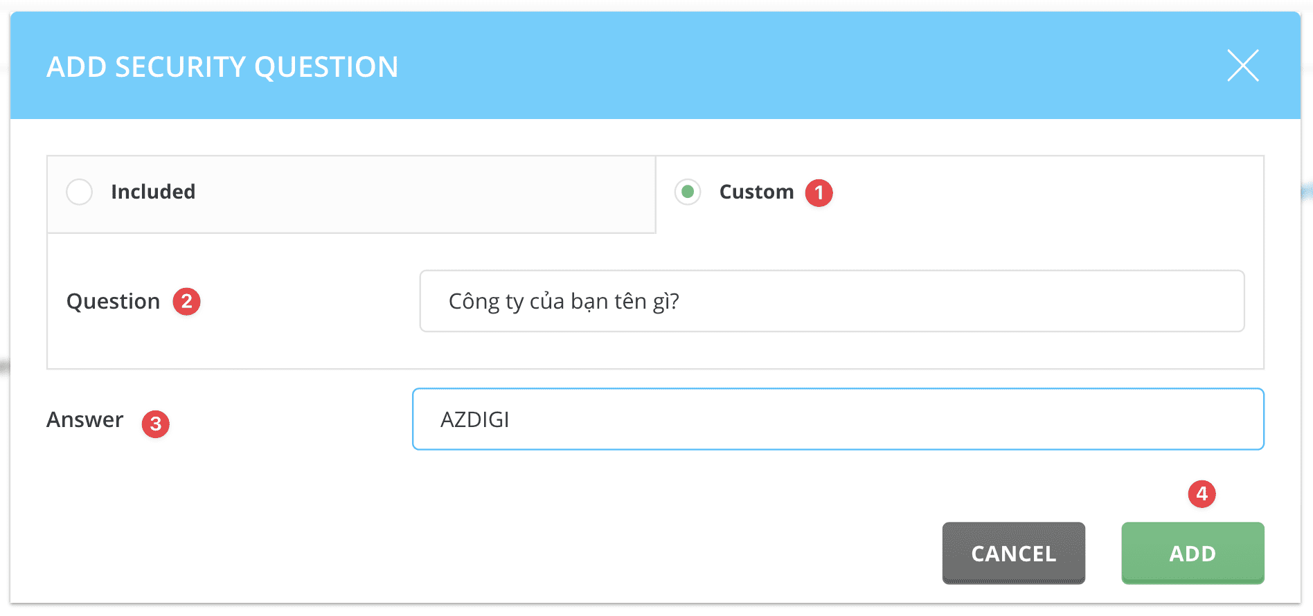 Bật câu hỏi bảo mật trên DirectAdmin (Bật Security Questions trên DirectAdmin) 5 Bật câu hỏi bảo mật trên DirectAdmin