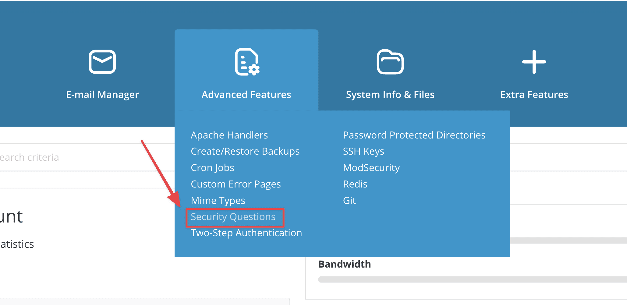 Bật câu hỏi bảo mật trên DirectAdmin (Bật Security Questions trên DirectAdmin) 2 Bật câu hỏi bảo mật trên DirectAdmin