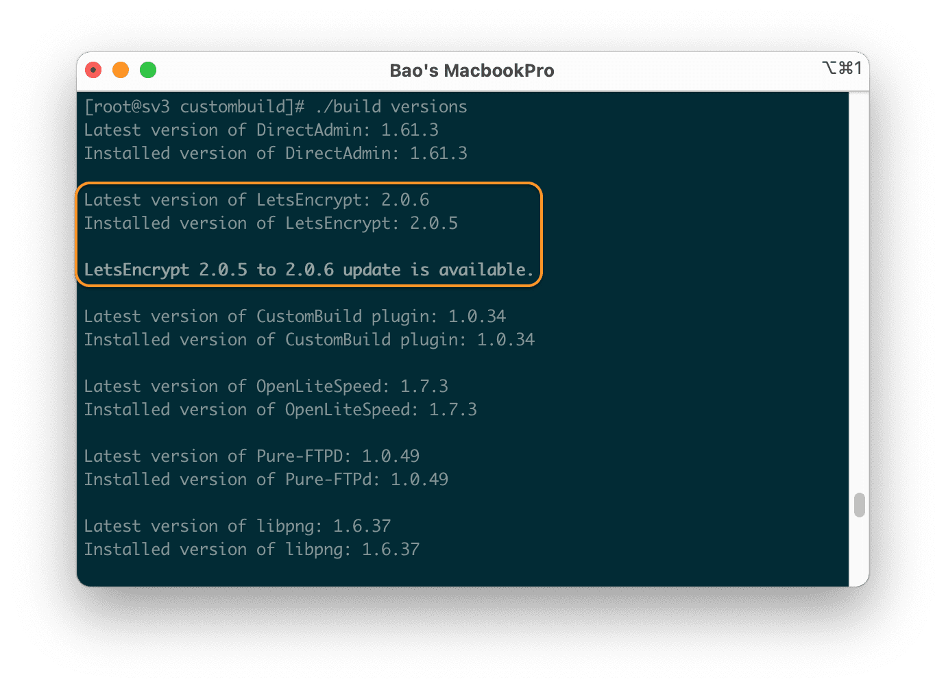 Let's Encrypt Client Directadmin