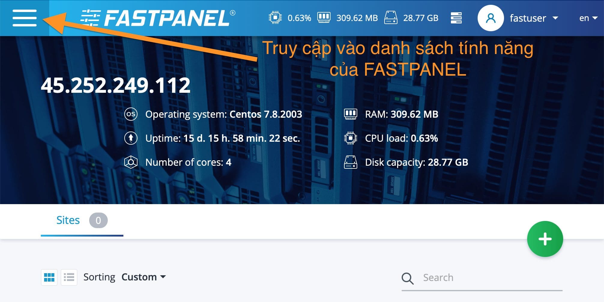 Kích hoạt Two-factor authentication FASTPANEL 4 cài đặt nhiều phiên bản PHP trên FASTPANEL
