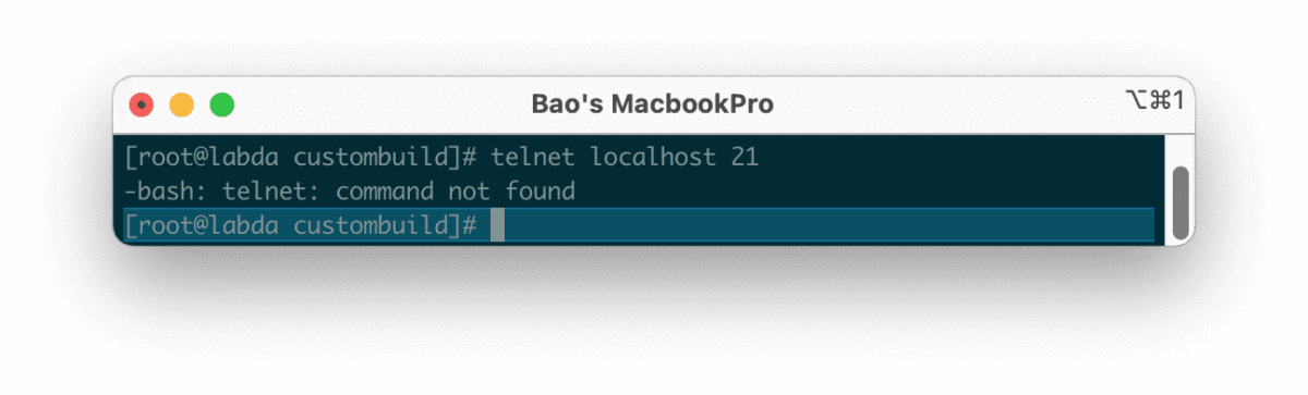 Telnet command not found trên CentOS, RHEL 1 Telnet command not found trên CentOS, RHEL
