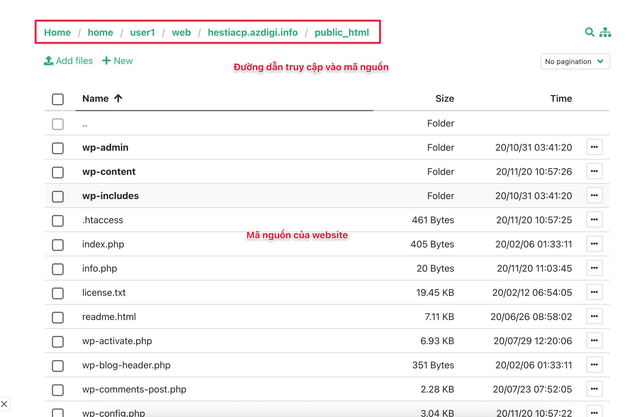 Hướng dẫn sử dụng File Manager trên HestiaCP 4 sử dụng File Manager trên HestiaCP
