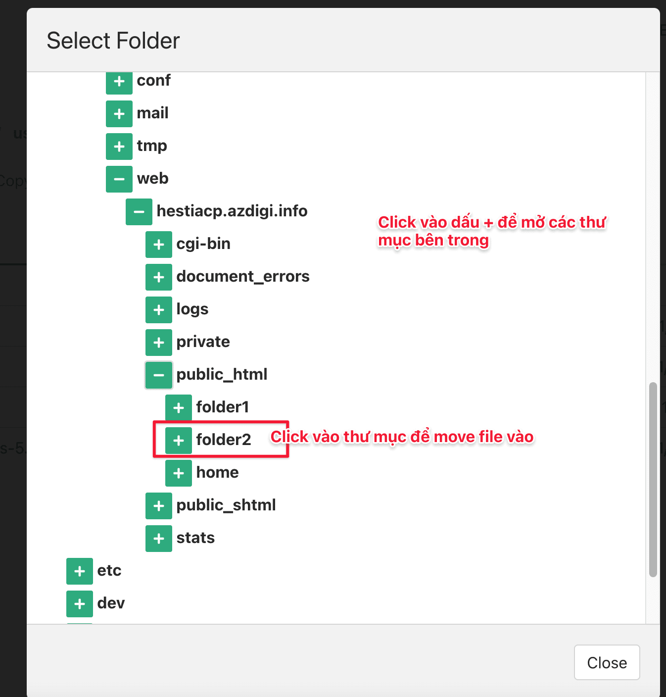 Hướng dẫn sử dụng File Manager trên HestiaCP 25 Screenshot 2020 11 22 at