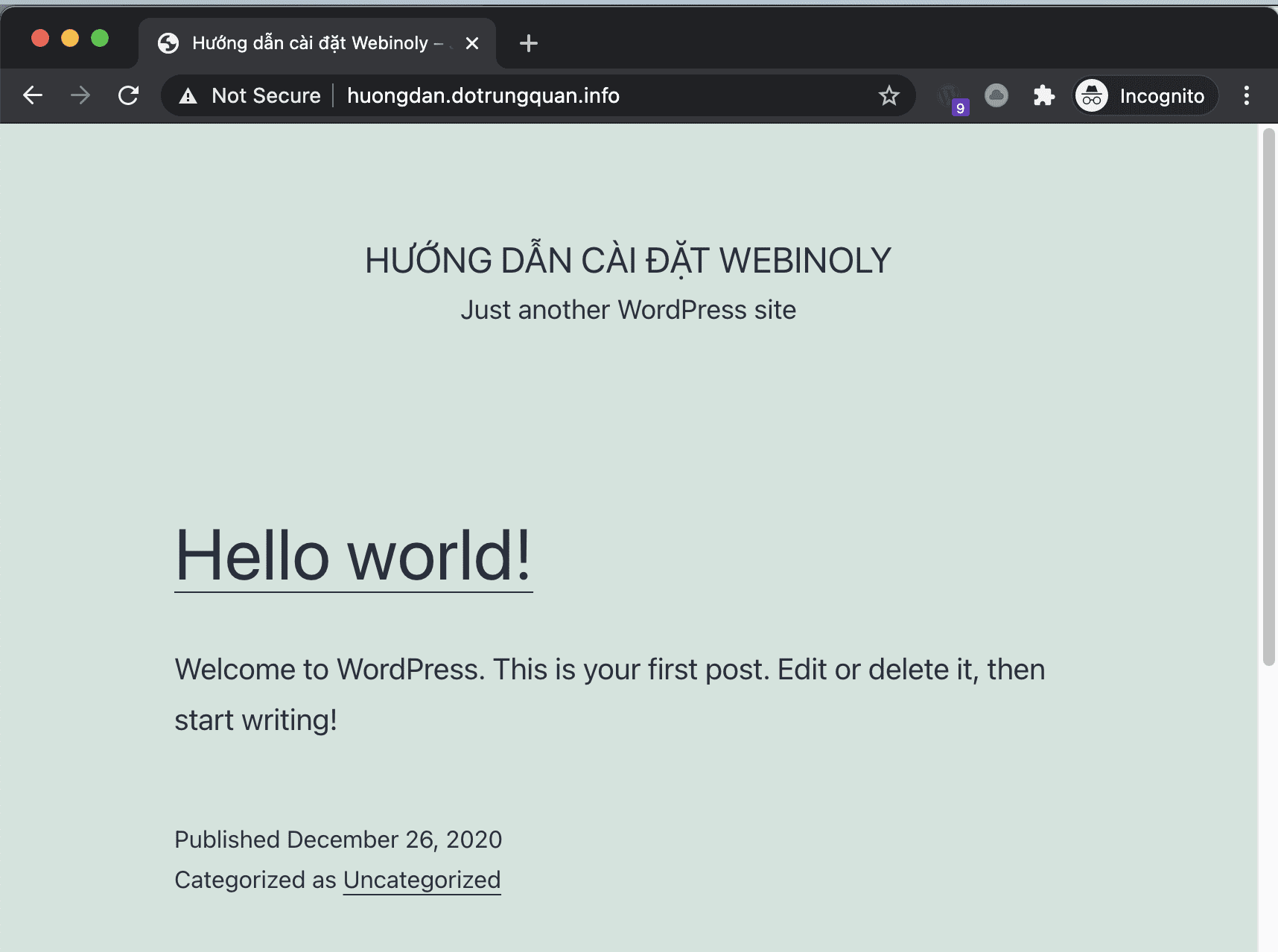 Hướng dẫn cài đặt WordPress trên Webinoly 7 cài đặt WordPress trên Webinoly