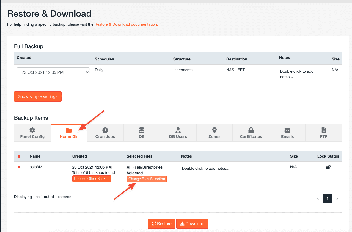 Hướng dẫn sử dụng Jetbackup 5 trên cPanel 7 Screenshot 2021 10 23 at 15.14.24