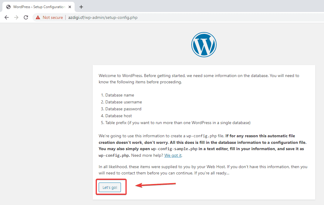 Cài đặt WordPess trên CloudPanel 9 Cài đặt WordPess trên CloudPanel