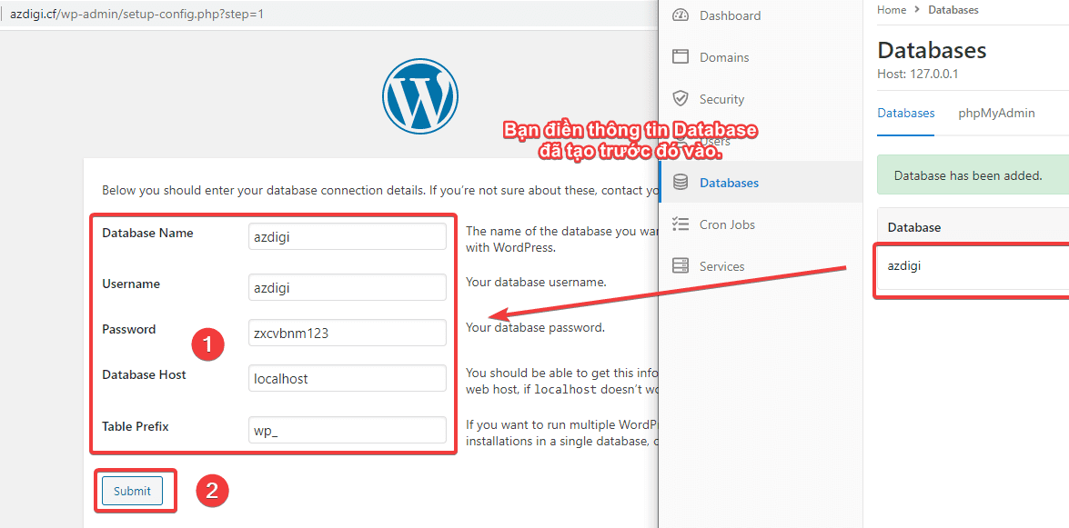 Cài đặt WordPess trên CloudPanel 10 Cài đặt WordPess trên CloudPanel