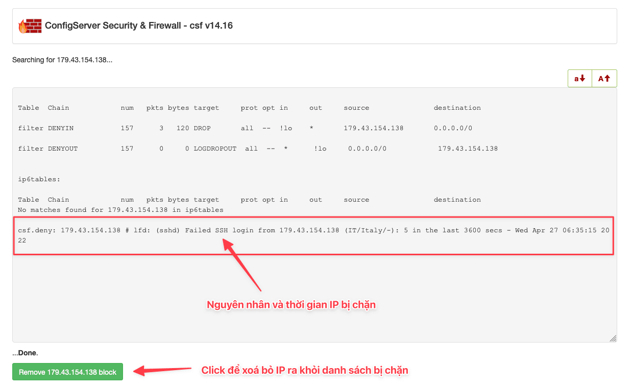 Hướng dẫn mở khoá IP qua CSF trên DirectAdmin 7 anh 79