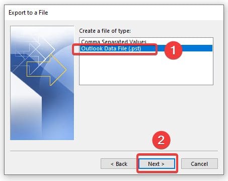 Hướng dẫn Backup/Restore Email trên Outlook 4 backup2 1
