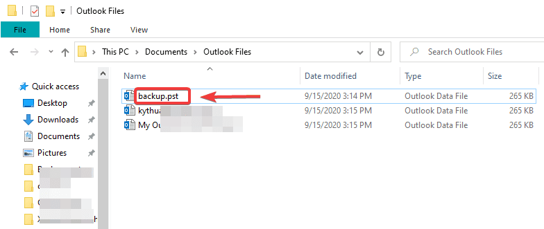 Hướng dẫn Backup/Restore Email trên Outlook 8 backup7 1