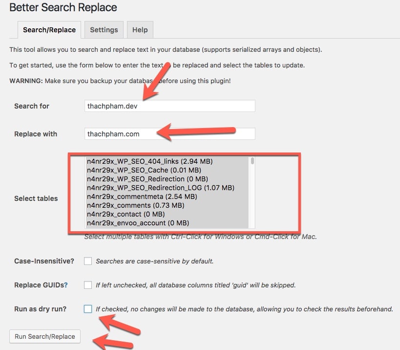 better search replace 3 1