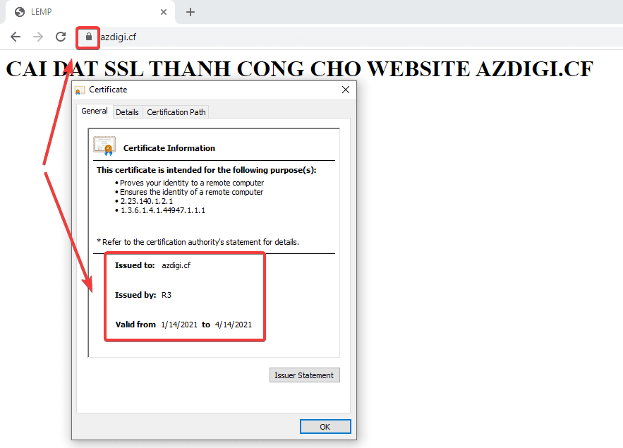 Cài đặt SSL Let’s Encrypt với Certbot trên Nginx 4 Cài đặt SSL Let's Encrypt với Certbot trên Nginx